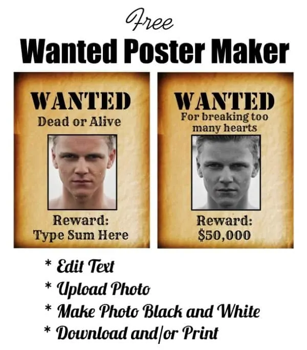 wanted poster maker