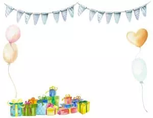 birthday party border