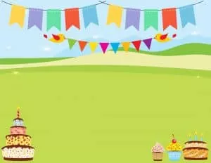 birthday border clipart