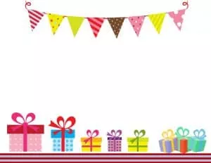 birthday border clip art