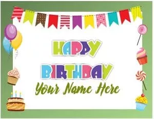 Happy birthday border design