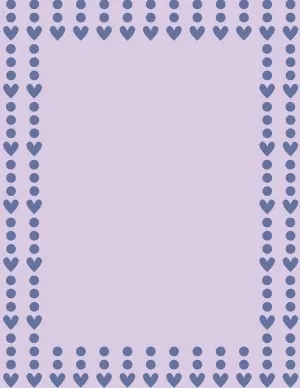 Heart border clipart