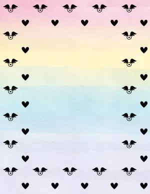 Clipart heart border