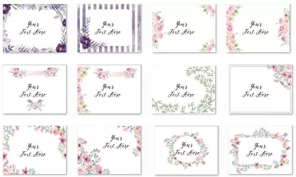 A selection of free printable flower backgrounds