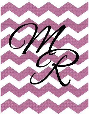 Chevron monogram