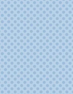 light blue polka dot background