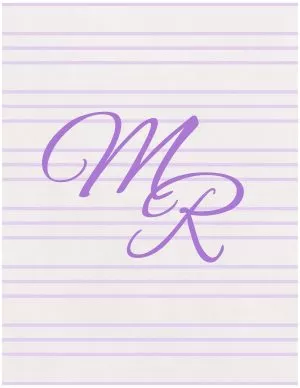 Background with monogram