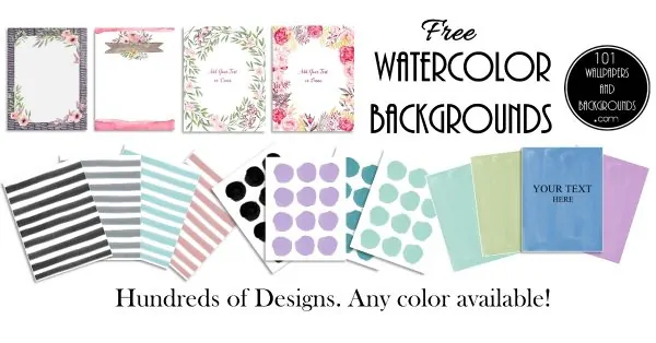 watercolor backgrounds